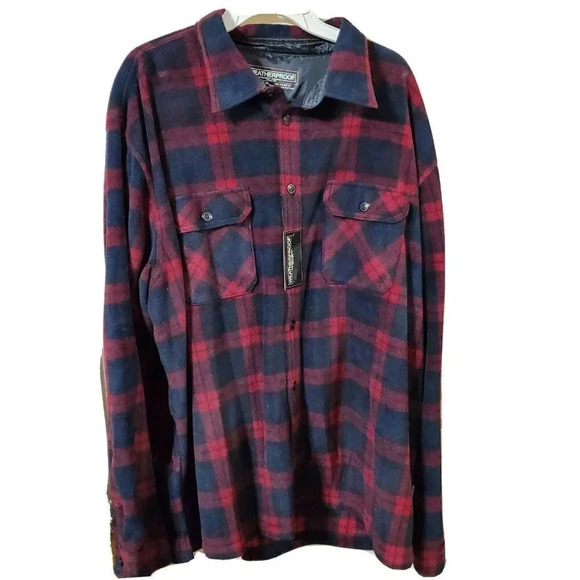 Weatherproof Co Mens Shirt Plaid Flannel Shirt Winter Button Down 2XL Winter NWT - Picture 1 of 3